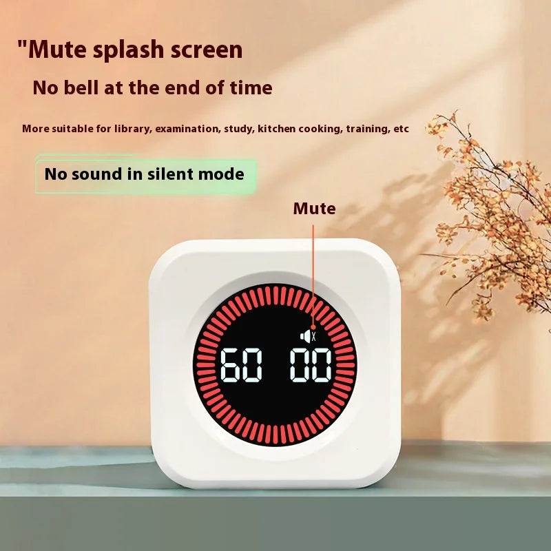 Visual Timer Learning Gravity Cube – Flip Countdown Timer, Fitness & Study Tool, Mini Desk Timer