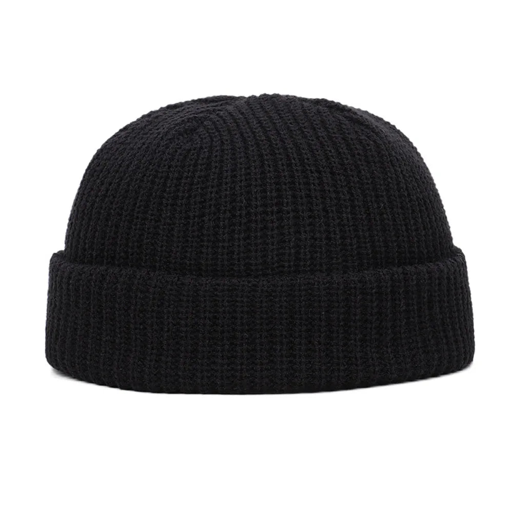 Unisex Knit Beanie - Casual Hip Hop Skull Cap | Warm Winter Wool-Style Acrylic Hat Streetwear