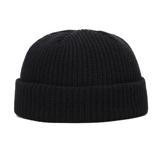 Unisex Knit Beanie - Casual Hip Hop Skull Cap | Warm Winter Wool-Style Acrylic Hat Streetwear