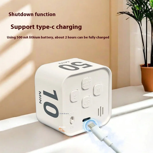 Visual Timer Learning Gravity Cube – Flip Countdown Timer, Fitness & Study Tool, Mini Desk Timer