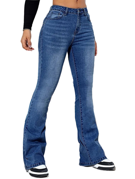 CurveLift™ Flare Jeans – Sculpting High-Waist Bootcut Denim for Women, Retro Style, Stretch Fit