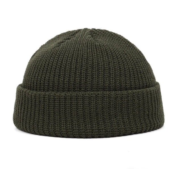 Unisex Knit Beanie - Casual Hip Hop Skull Cap | Warm Winter Wool-Style Acrylic Hat Streetwear