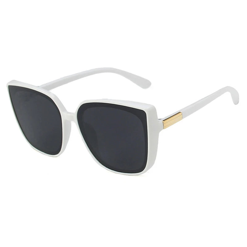 Fashion Classic Vintage Sunglasses – Large Frame UV400 Shades – Retro Summer Eyewear