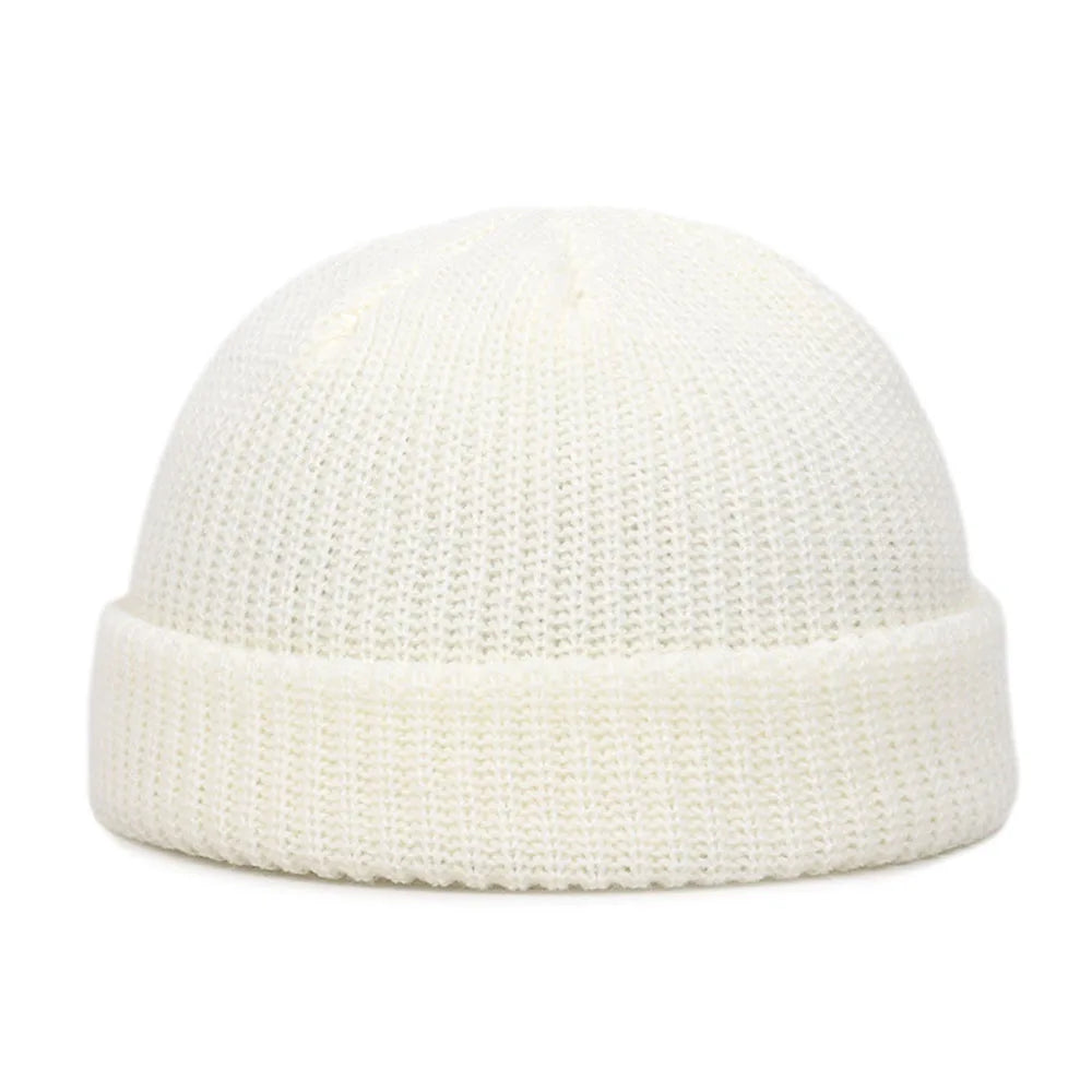 Unisex Knit Beanie - Casual Hip Hop Skull Cap | Warm Winter Wool-Style Acrylic Hat Streetwear