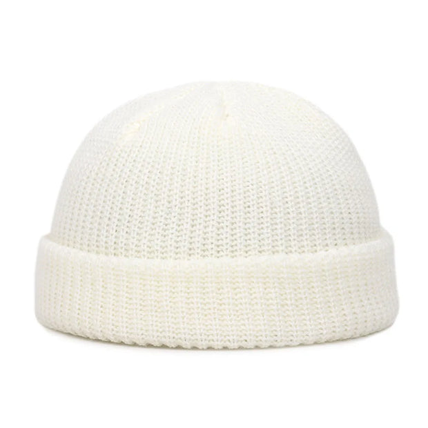Unisex Knit Beanie - Casual Hip Hop Skull Cap | Warm Winter Wool-Style Acrylic Hat Streetwear