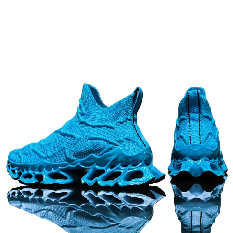 Men’s Flyknit Sneakers (Additional Colors) - Flame Sole Luxury Trainers, Breathable Running Shoes, Streetwear Fashion Sneakers