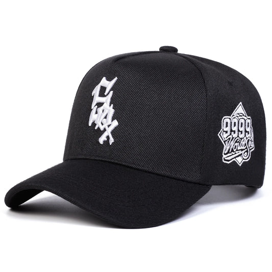 "SOX" 9999 Embroidered Baseball Cap - Adjustable Unisex Streetwear Hat | Curved Brim Snapback