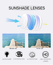 Small Frame Rimless Rectangle Sunglasses – 2025 Vintage Punk UV400 Shades for Men | Luxury Alloy Frame Gradient Eyewear