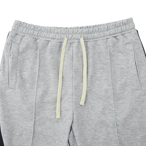 Urban Flare Joggers - Slim-Fit Stacked Pants, Y2K Streetwear Sweatpants with Striped Legs