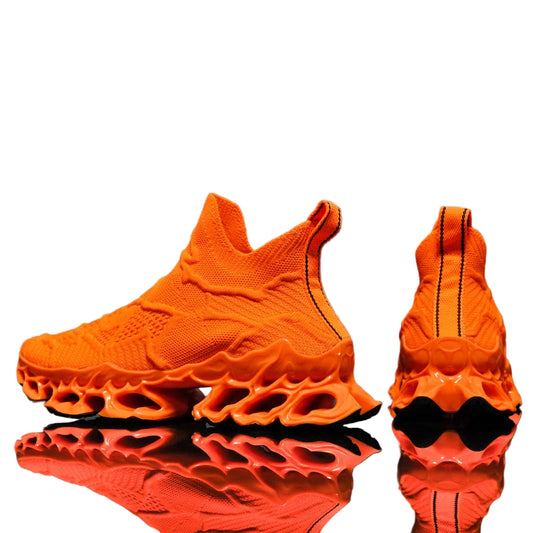 Men’s Flyknit Sneakers (Additional Colors) - Flame Sole Luxury Trainers, Breathable Running Shoes, Streetwear Fashion Sneakers