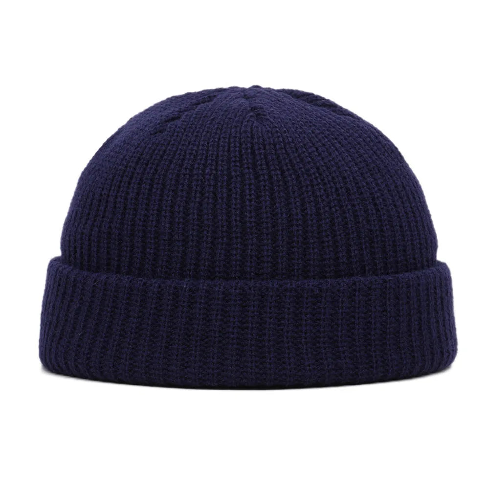 Unisex Knit Beanie - Casual Hip Hop Skull Cap | Warm Winter Wool-Style Acrylic Hat Streetwear