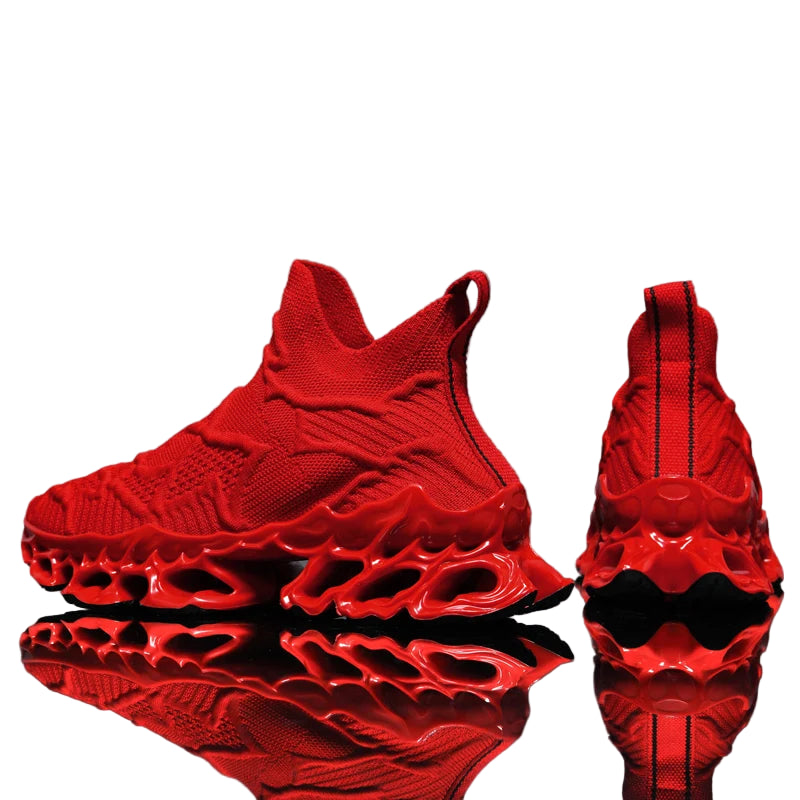 Men’s Flyknit Sneakers (Additional Colors) - Flame Sole Luxury Trainers, Breathable Running Shoes, Streetwear Fashion Sneakers