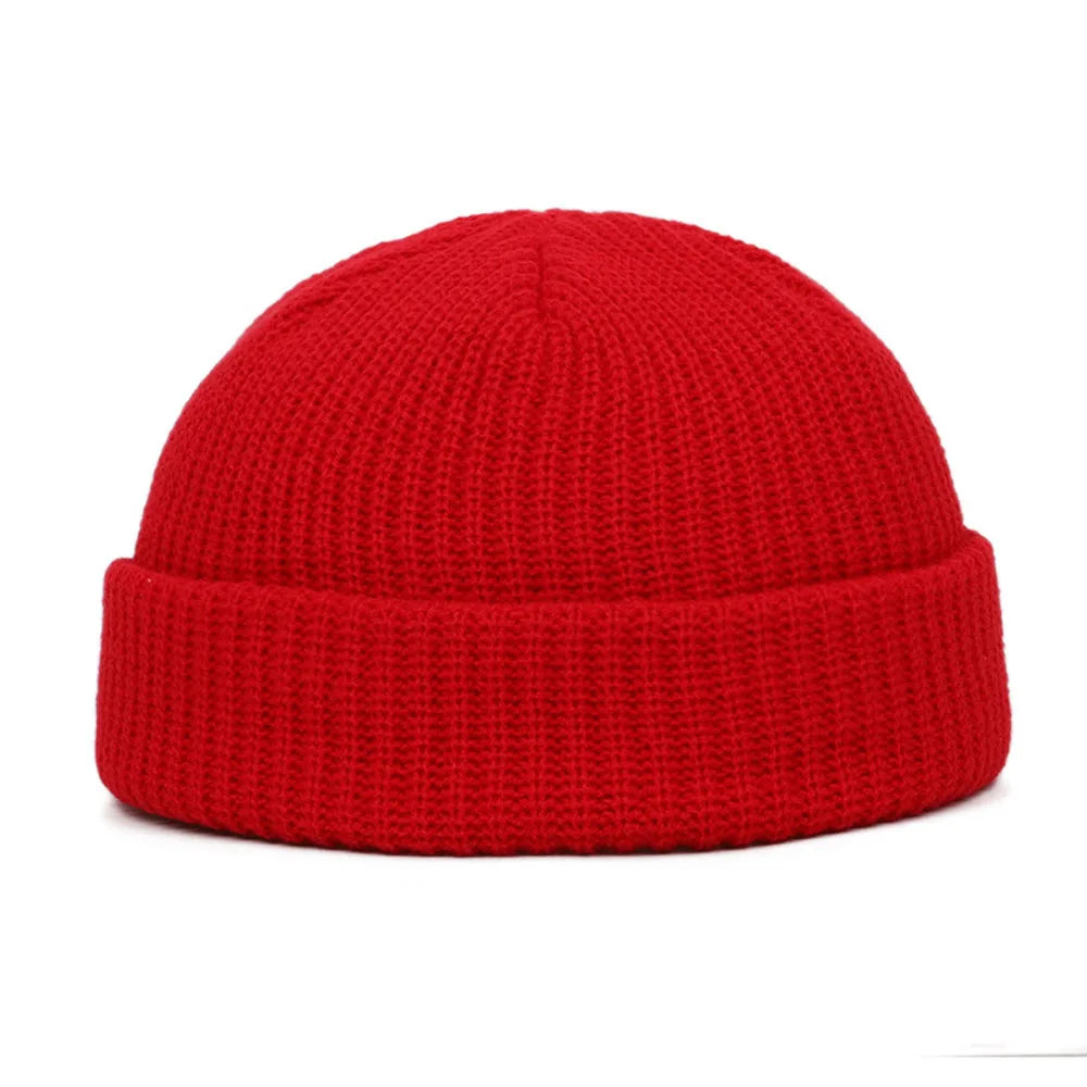 Unisex Knit Beanie - Casual Hip Hop Skull Cap | Warm Winter Wool-Style Acrylic Hat Streetwear