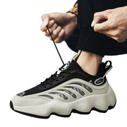 HydroPulse Street Runners – Men’s Breathable Mesh Sneakers, Lightweight TPU Sole Trainers, Casual Running Shoes