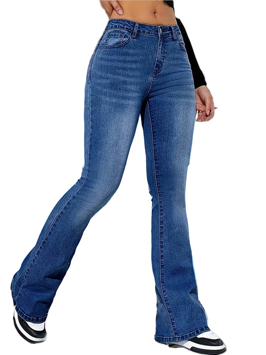 CurveLift™ Flare Jeans – Sculpting High-Waist Bootcut Denim for Women, Retro Style, Stretch Fit