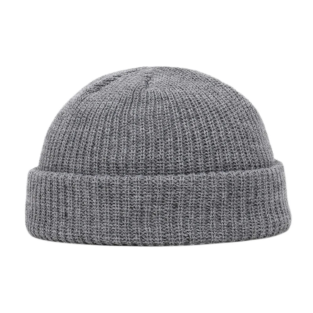 Unisex Knit Beanie - Casual Hip Hop Skull Cap | Warm Winter Wool-Style Acrylic Hat Streetwear