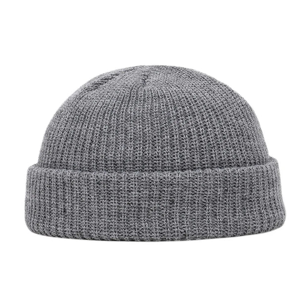 Unisex Knit Beanie - Casual Hip Hop Skull Cap | Warm Winter Wool-Style Acrylic Hat Streetwear