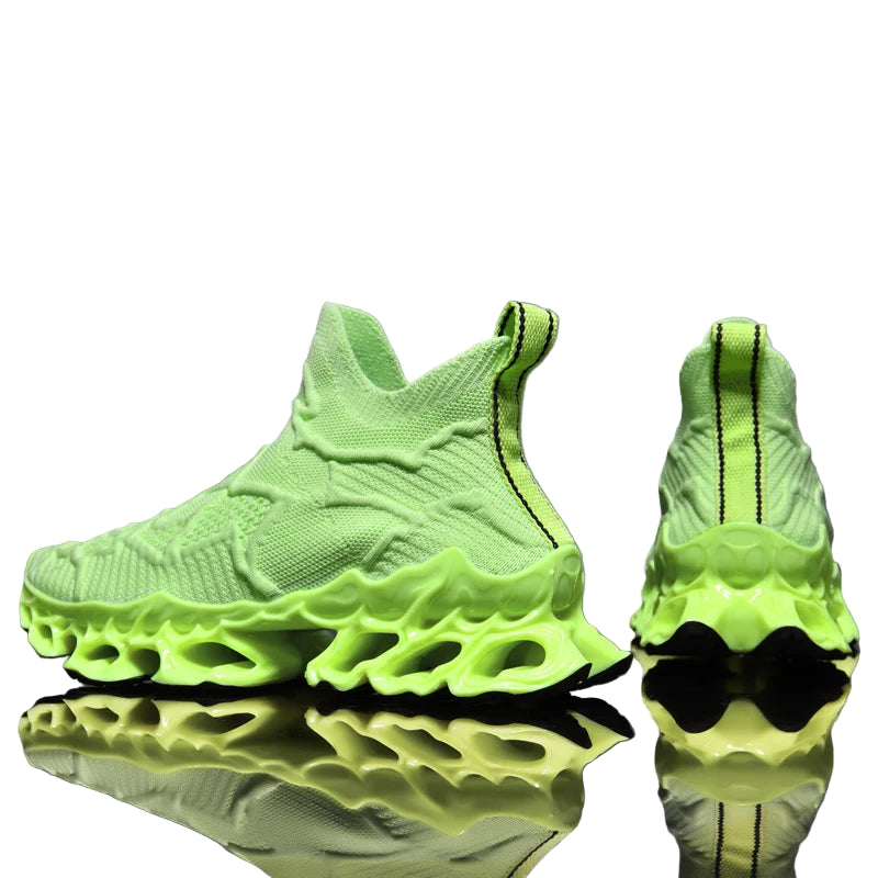 Men’s Flyknit Sneakers (Additional Colors) - Flame Sole Luxury Trainers, Breathable Running Shoes, Streetwear Fashion Sneakers
