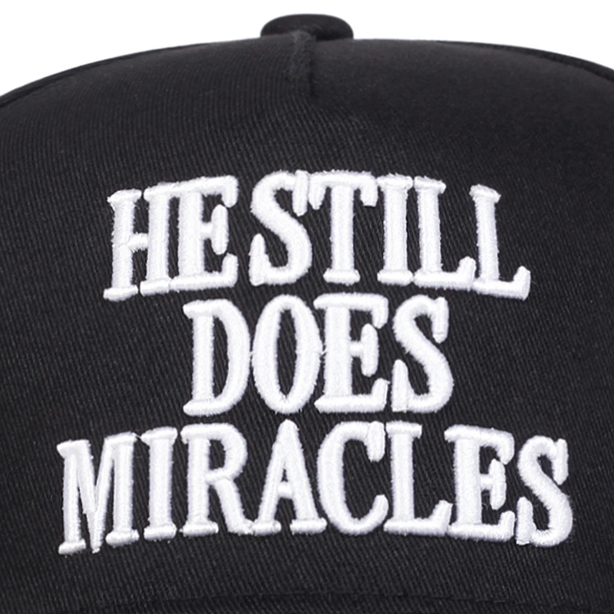 "HE STILL DOES MIRACLES" Cap - Faith-Based Embroidered Hat | Adjustable Unisex Baseball Cap