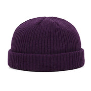 Unisex Knit Beanie - Casual Hip Hop Skull Cap | Warm Winter Wool-Style Acrylic Hat Streetwear