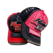 Vintage Washed Embroidered Baseball Cap - Cotton Snapback for Men & Women | Adjustable Distressed Hat