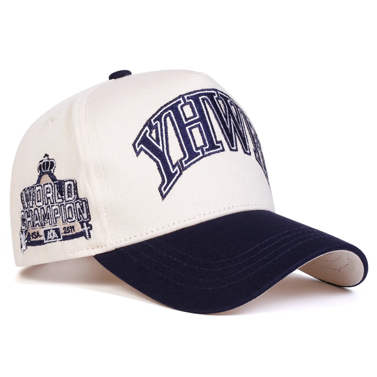 YHWH Embroidered Baseball Cap - Adjustable Polyester Hat for Men & Women, Casual Outdoor Sun Cap