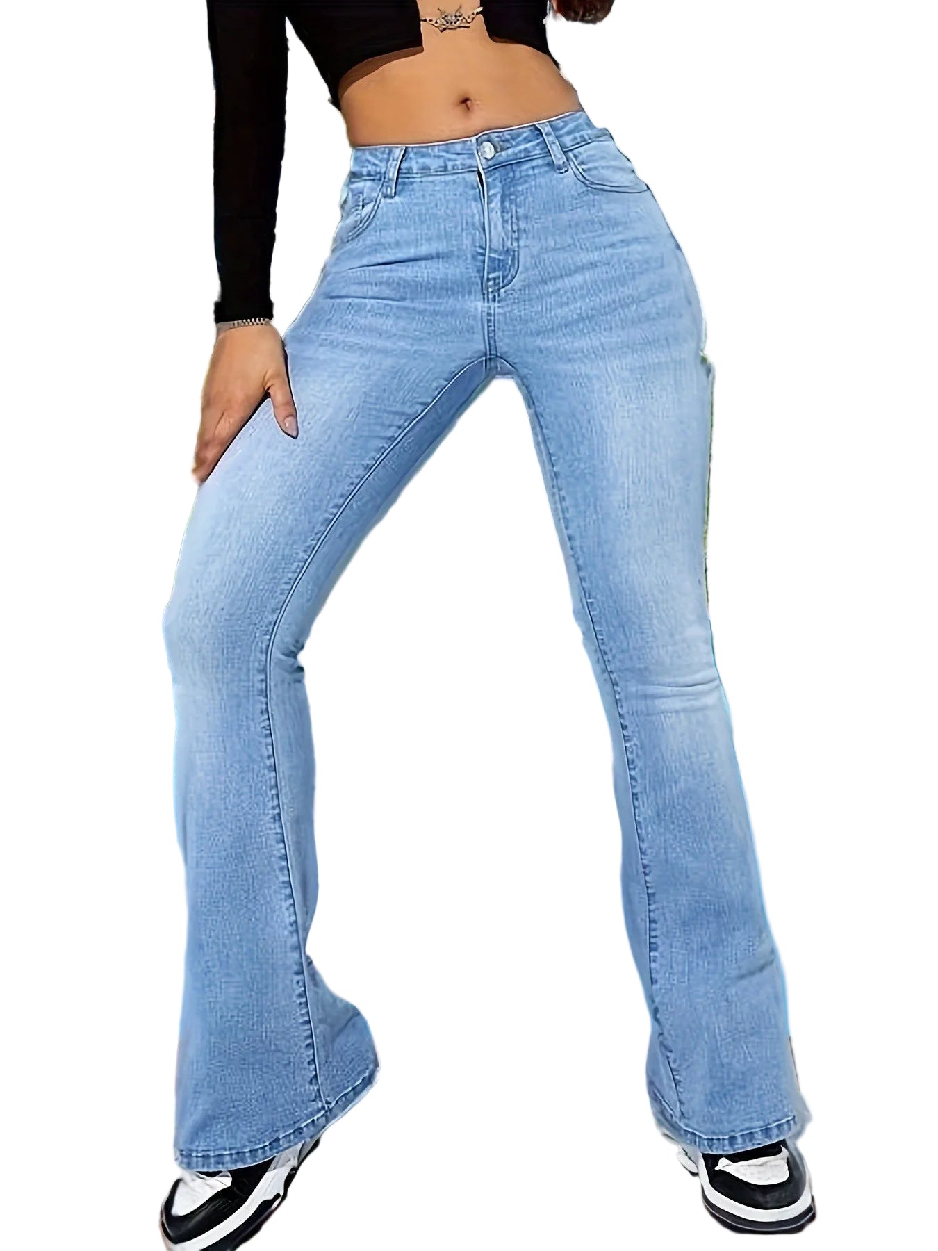 CurveLift™ Flare Jeans – Sculpting High-Waist Bootcut Denim for Women, Retro Style, Stretch Fit