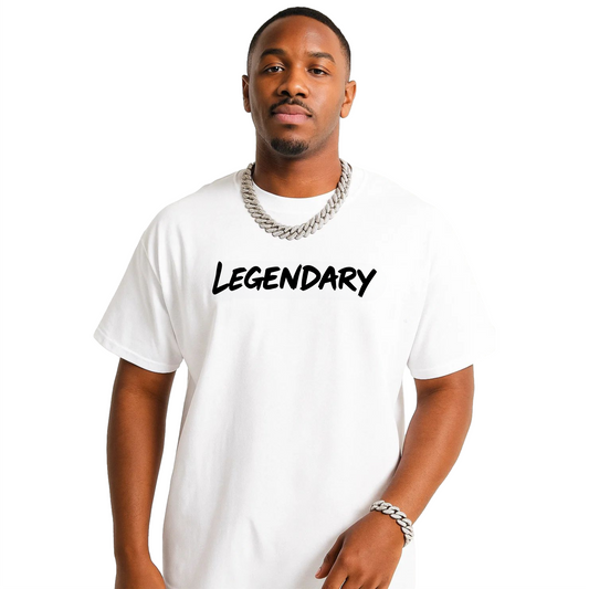 Legendary Brush Stroke Loose-fit T-shirt – Premium Cotton Loose-fit Streetwear Tee, Bold Graphic Urban Style Tee