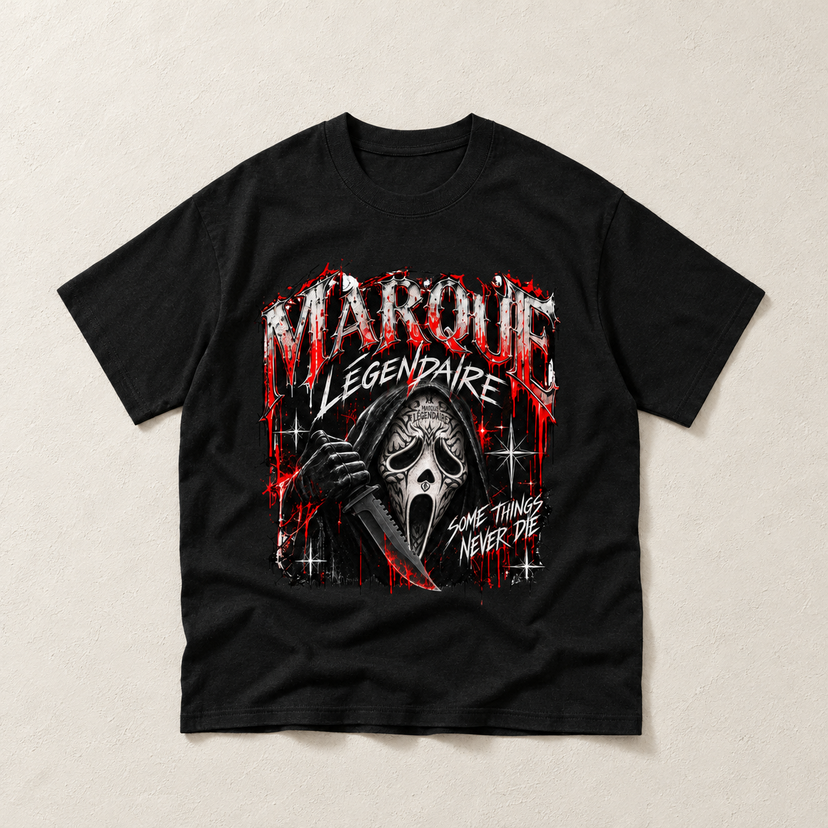 Marque Légendaire Ghost Tribeface Oversized Graphic T-Shirt - view 1