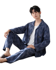 Men’s Premium Cotton Lounge/Pajama Set – Minimalist Long Sleeve Pajama Set for Spring/Fall | Breathable, Soft, Stylish Loungewear for Home or Outdoors