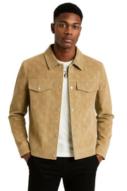 Men’s Slim Fit Monogram Jacket – Luxury-Inspired Casual Streetwear Blazer, Fall Fashion Outerwear, Luxury Style Coat for Men