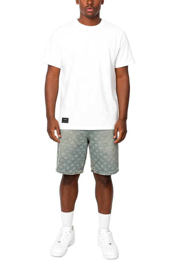 Distressed Denim Shorts - Men’s Casual Straight Leg High Street Y2K Summer Shorts