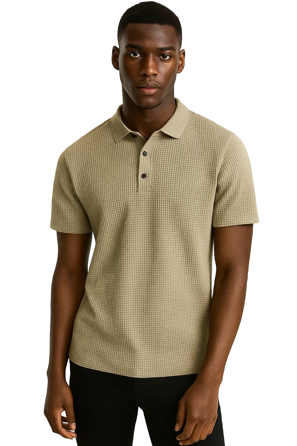 Men’s Business Casual Short Sleeve Polo Shirt – Solid Color, Breathable & Comfortable Summer Top