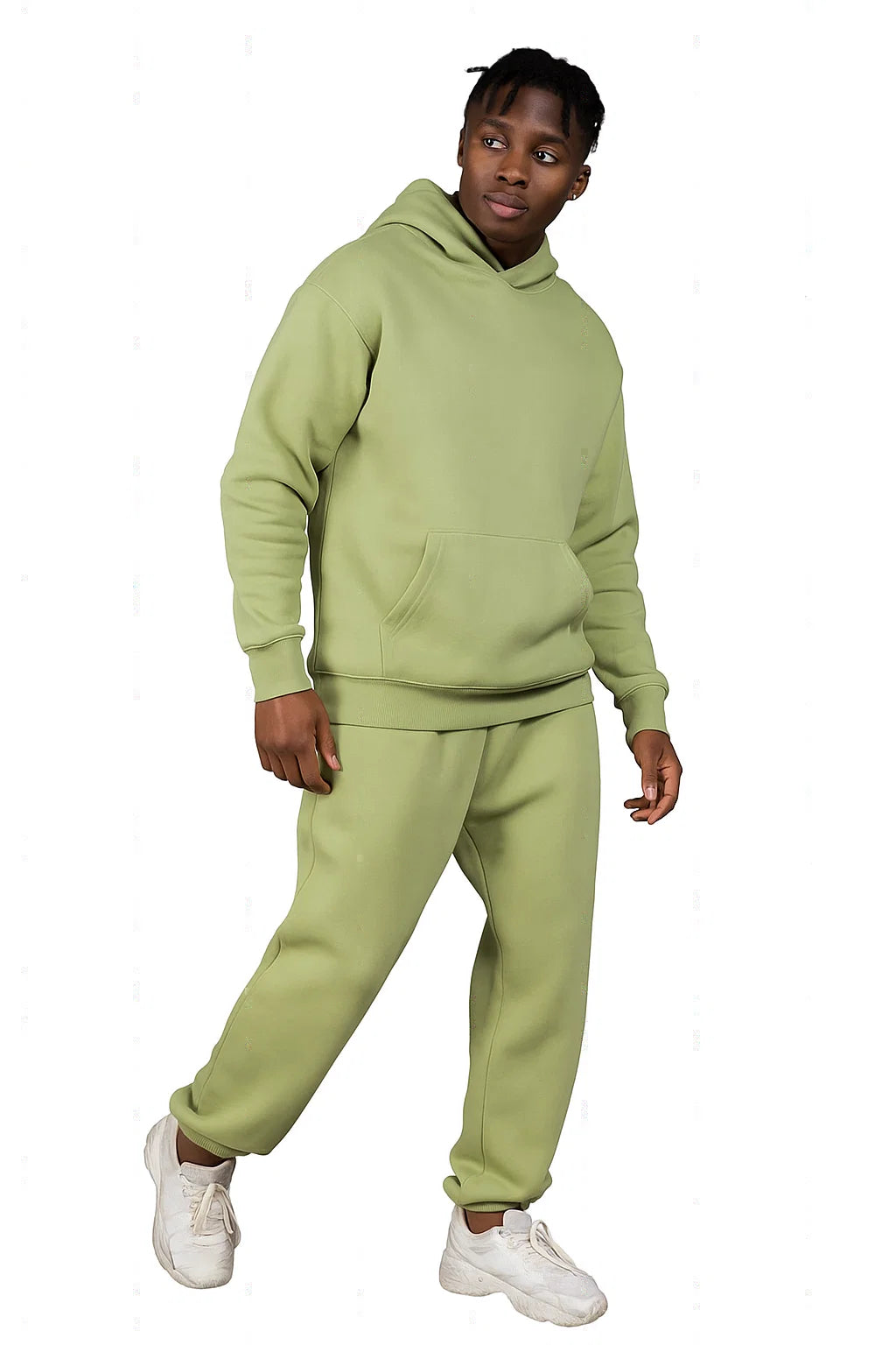 Men’s Oversized Hoodie and Jogger Set – Casual Streetwear Tracksuit for Fall/Winter | Warm Fleece Lined Two-Piece Outfit