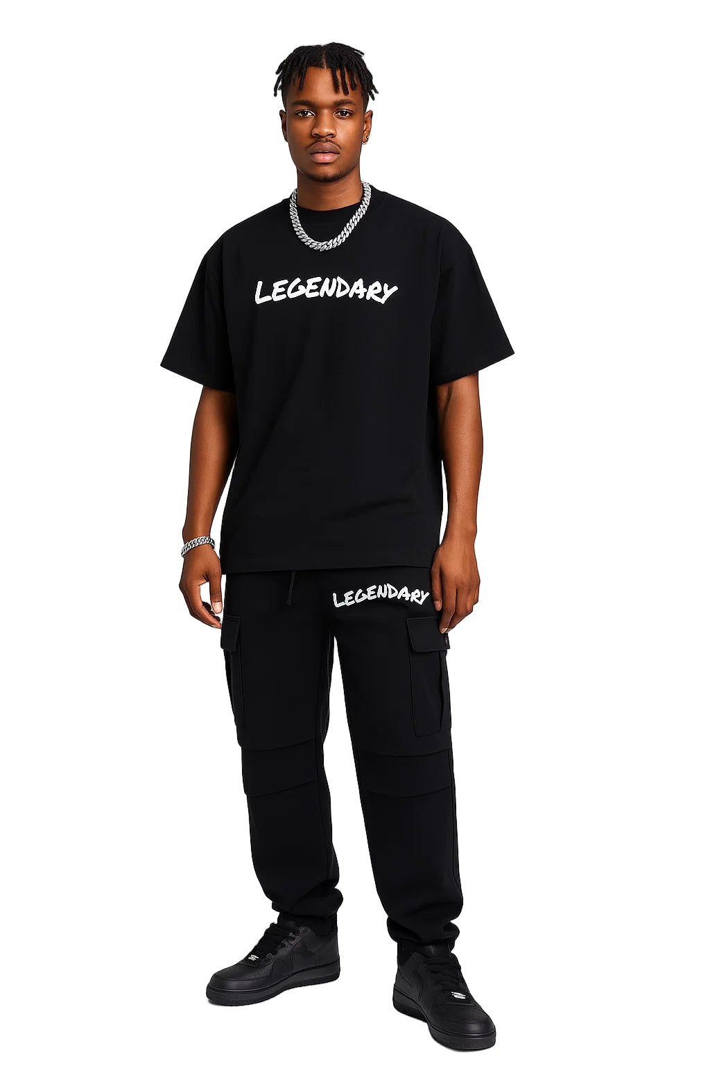 Legendary Wide-Leg Sweatpants - Streetwear Cargo Joggers, Premium Relaxed Fit Men’s Pants