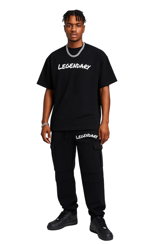 Legendary Wide-Leg Sweatpants - Streetwear Cargo Joggers, Premium Relaxed Fit Men’s Pants