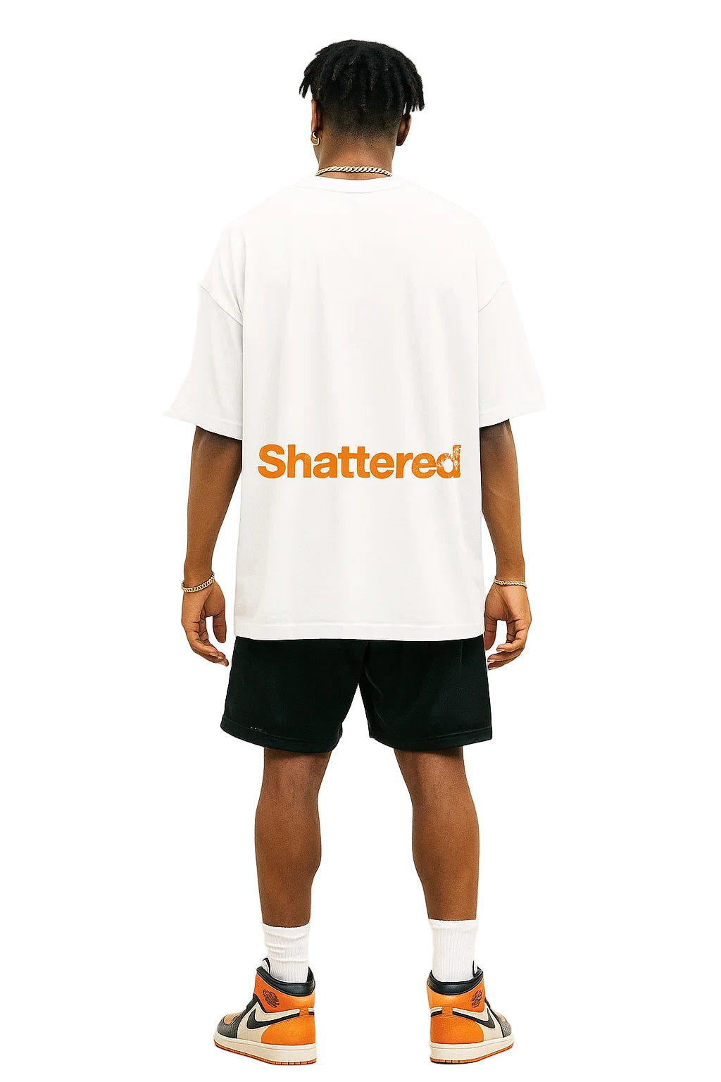 Shattered Backboard Oversized T-shirt – Jordan Tribute Tee, Vintage Streetwear Heavy Cotton 190 GSM