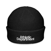 ’Athletic Department’ Fisherman Beanie - Black