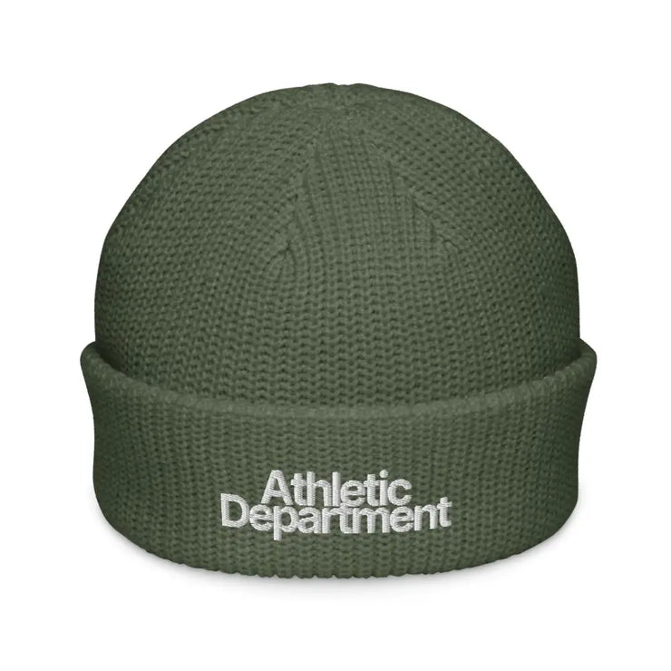 ’Athletic Department’ Fisherman Beanie - Cypress