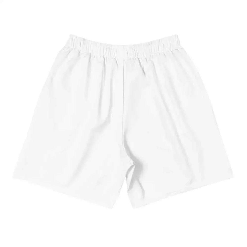 Athletic Performance Shorts (White) - Legendary Branding