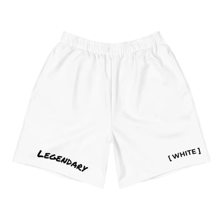 Athletic Shorts (White) Legendary Branding