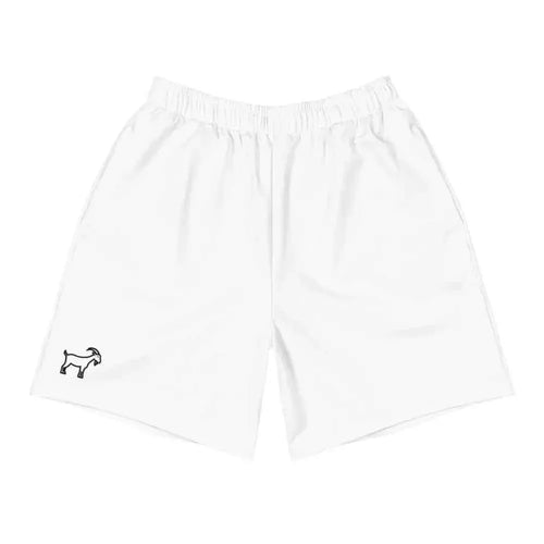 Athletic Performance Shorts (White) - Legendary Branding