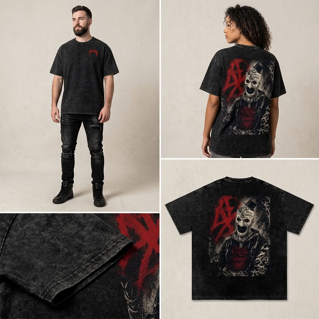 Marque Légendaire Art the Clown Tribute Oversized T-Shirt - view 3