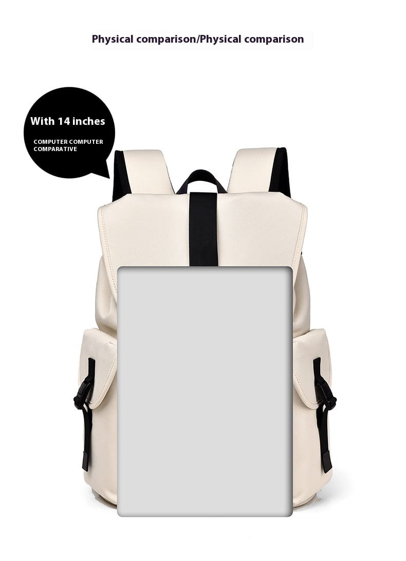 Stylish Solid Color Backpack with Large Capacity