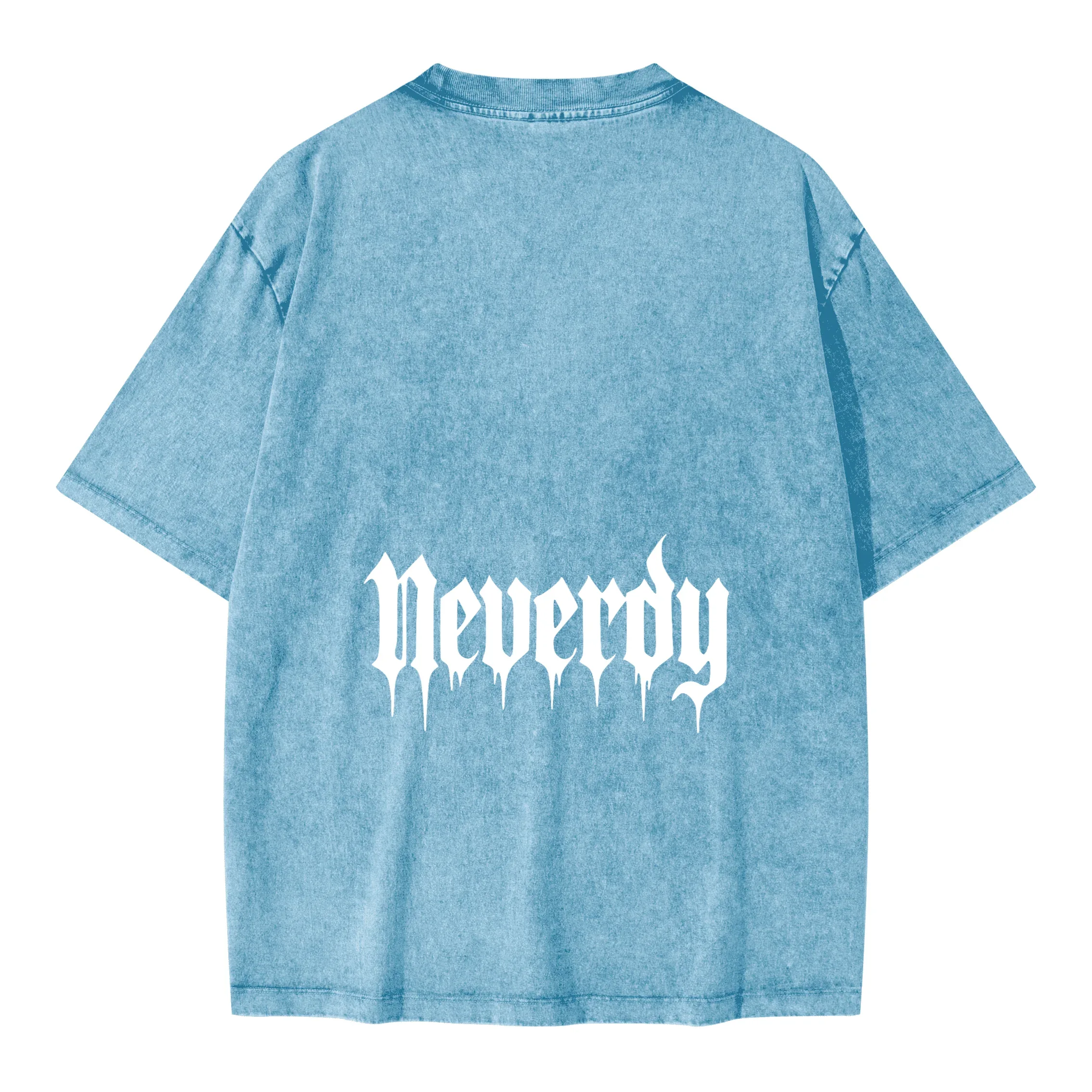Neverdy (Never Die) Eagles Oversized Snow Wash T-shirt - Legendary Branding