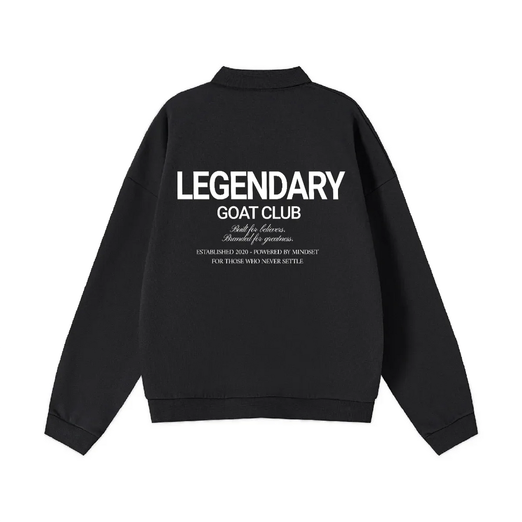 Legendary Button Polo Sweatshirt - Legendary Branding