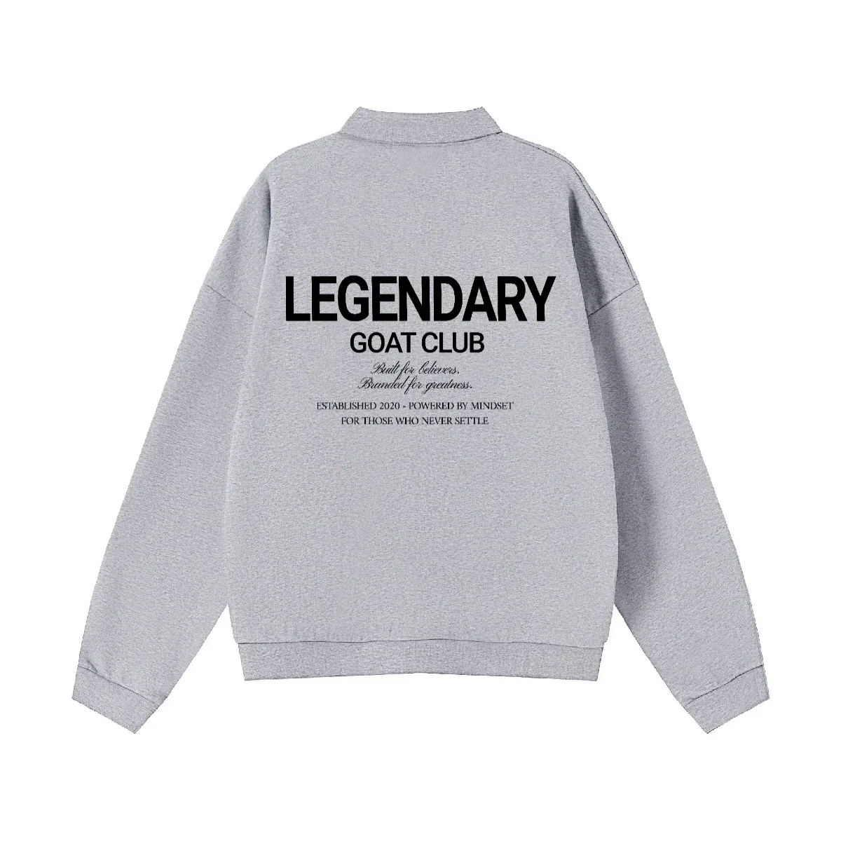 Legendary Button Polo Sweatshirt - Legendary Branding