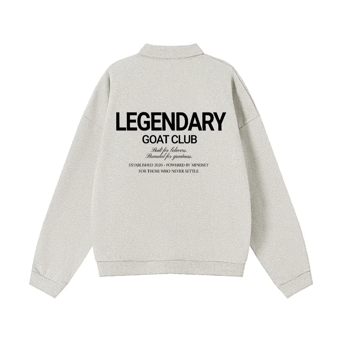 Legendary Button Polo Sweatshirt - Legendary Branding