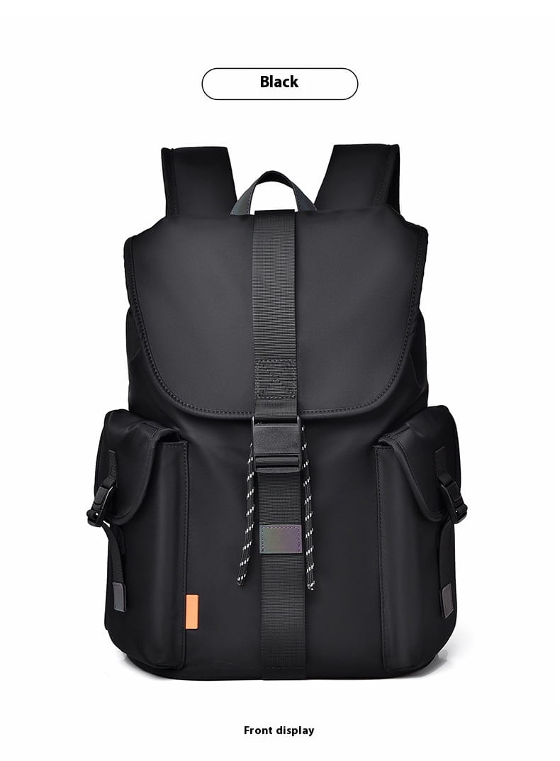 Stylish Solid Color Backpack with Large Capacity