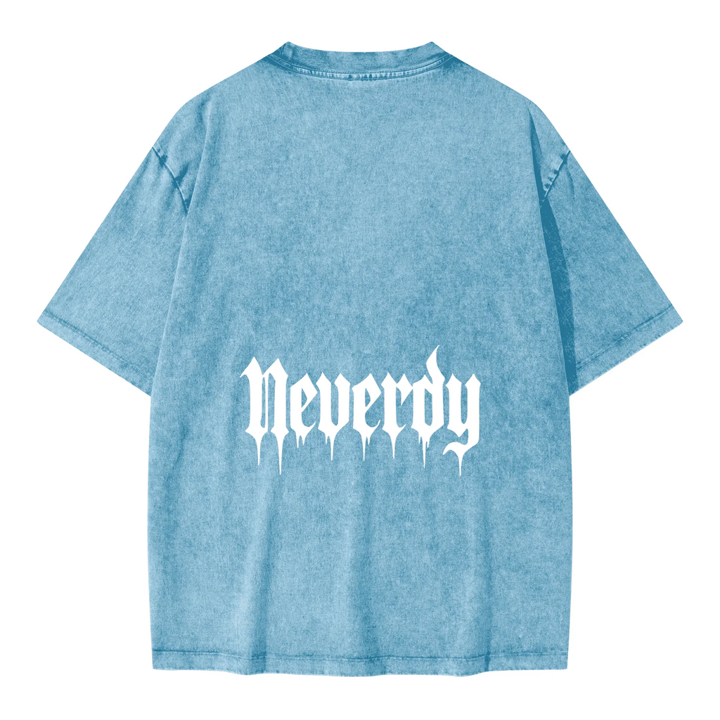 Neverdy (Never Die) Ribs Oversized T-Shirt - Legendary Branding